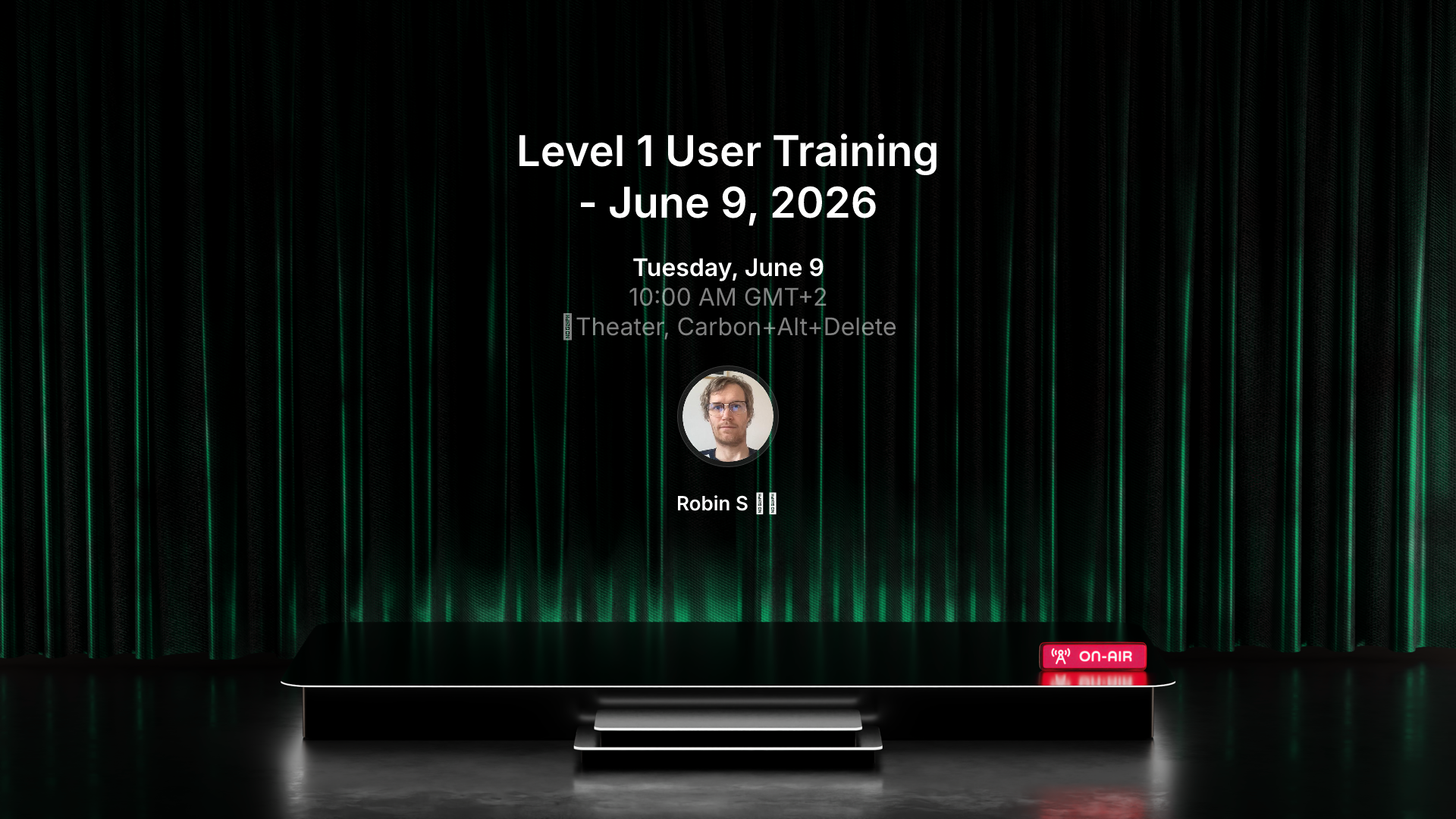 Level 1 User Training - June 9, 2026 | On-Air